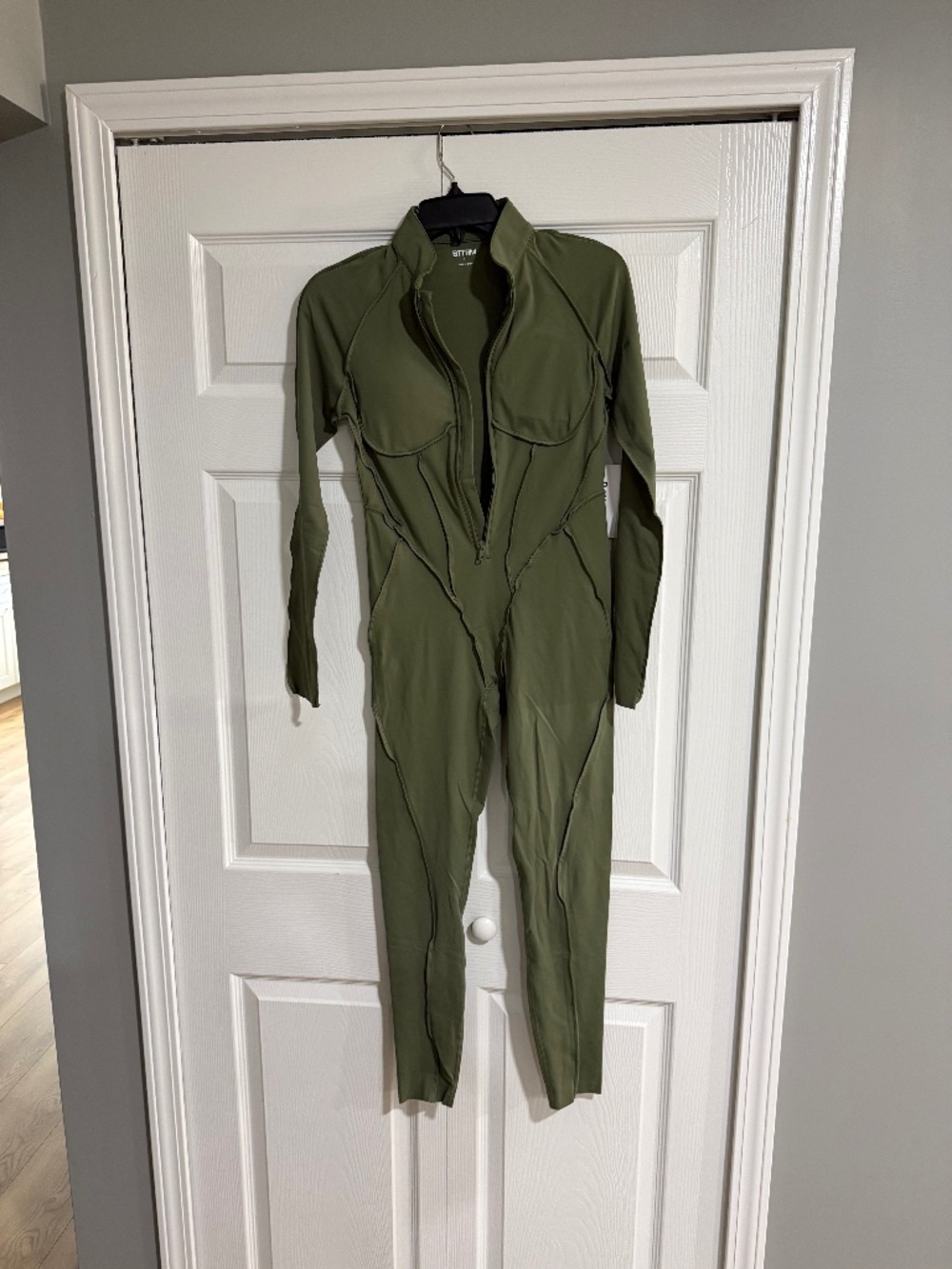 Betterme olive back in jumpsuit
